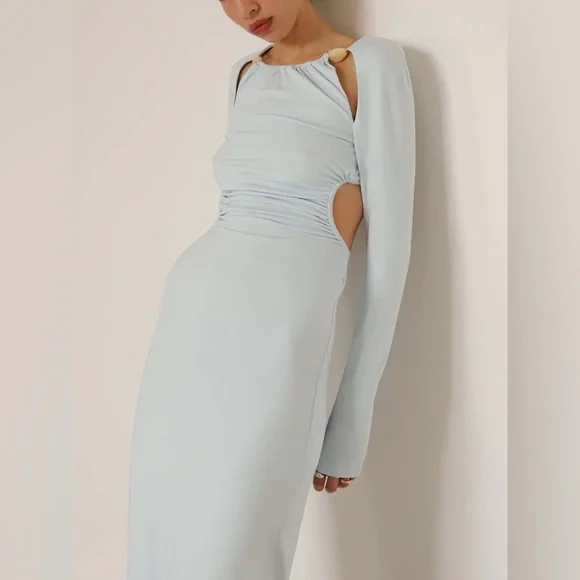 Significant Other Alma Long Sleeve Dress in dreamy Sky Blue - Picture 3 of 10
